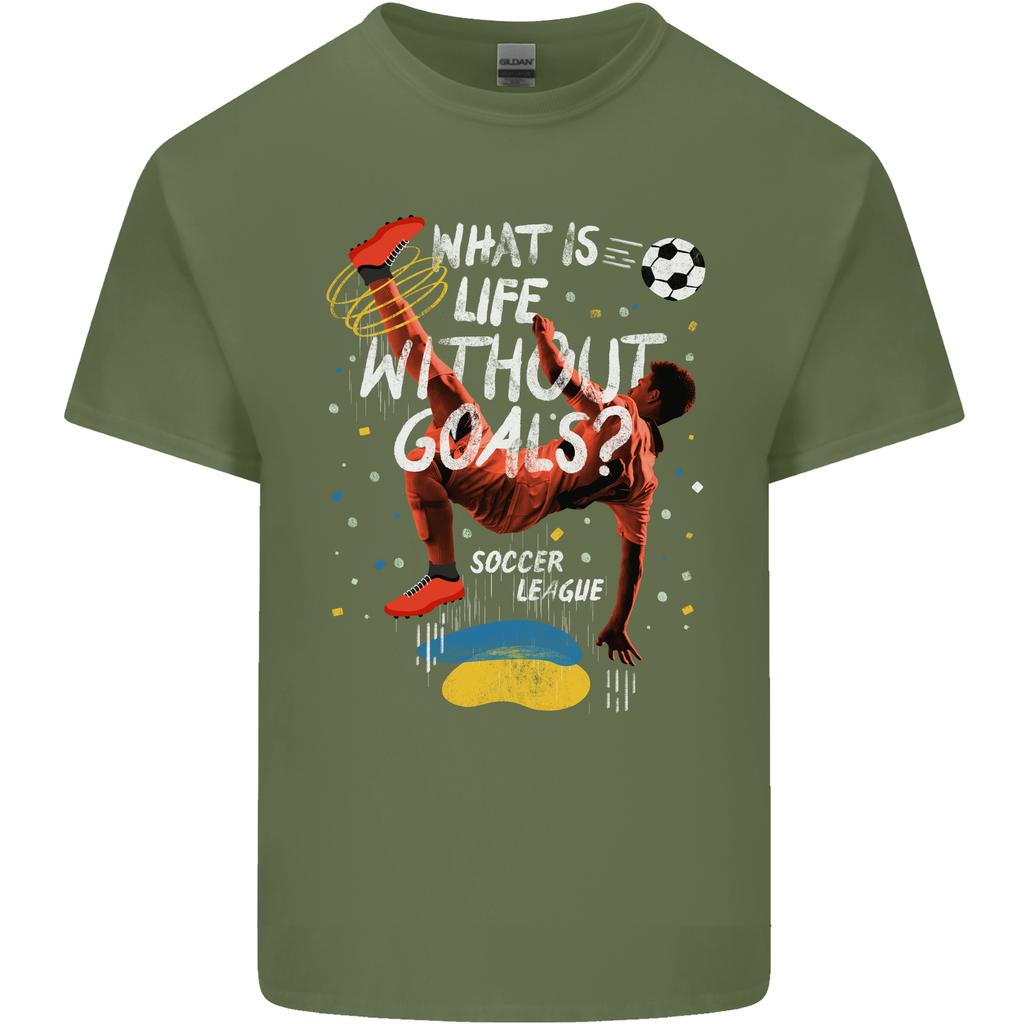 Life Without Goal Football Quote Funny Unisexs Light Cotton TShirt