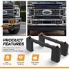 Front Bumper Tow Hook Bolt Cover Cap Compatible with 2017-2022 Ford F250 F350 F450 F550 Super Duty Replace for FO1037107 HC3B 17F751-AC, HC3B