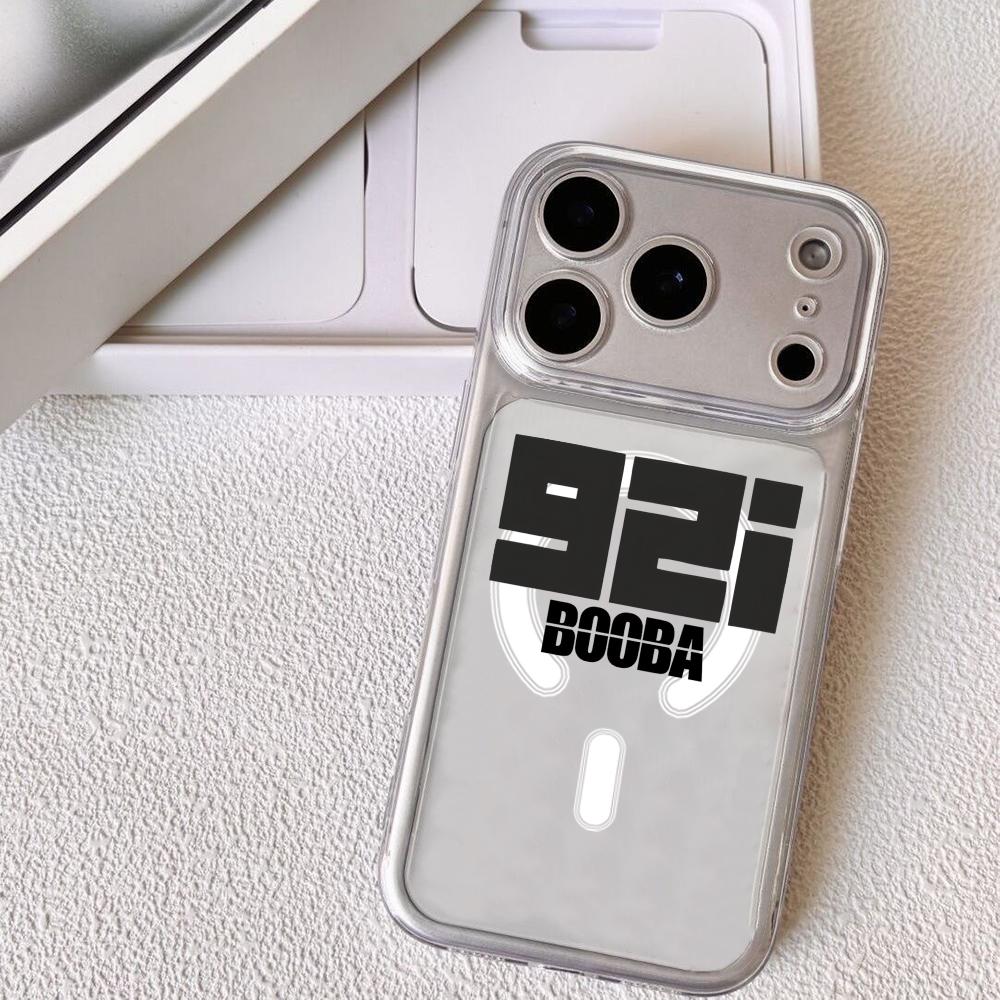 

B-Booba Singer Phone Case For iPhone 17 16 15 14 13 12 Pro Max Plus With Magnetic Crystal Clear Case Wireless Charge iPhone 15 Pro Max