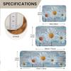 1Pcs Anti Fatigue Kitchen Rugs,  Small Daisy Print Waterproof Non-Slip Thick Cushioned Kitchen Mat Heavy Duty Comfort Standing Mat for Kitchen