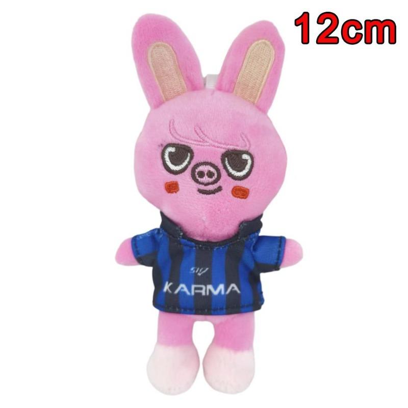 Stray Kids Plush The Latest  Crouched Doll with A Hat, Cute Pendant and Star Merchandise From
