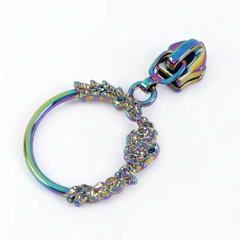 5/10/20Pcs Meetee 5# Zippers Slider Pullers for Nylon Zipper Tapes Sewing Zip Closure Heads Repair Kits Bag Garment Accessories