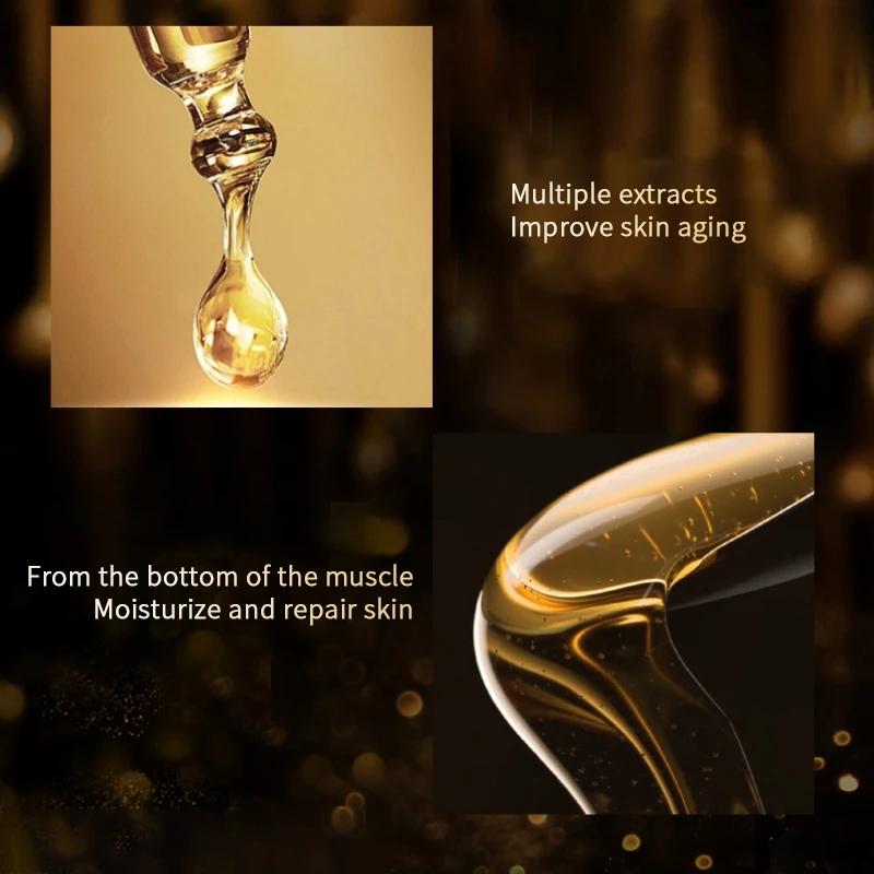 Face Serum Whitening Capsules Anti-Wrinkle Highly Hydrating Firming Skin Care Facial 20/50PCS Gold Capsule