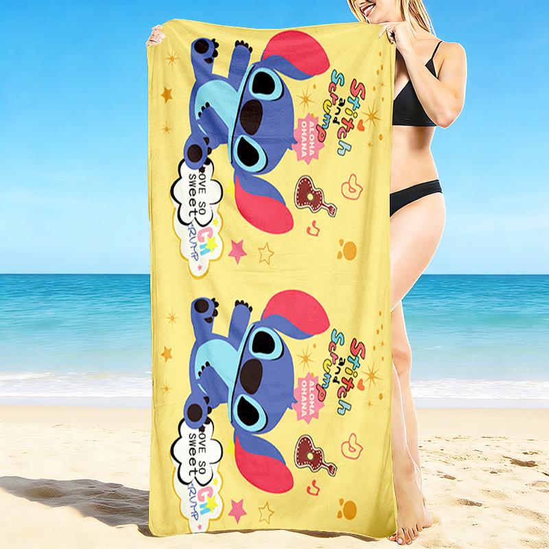 1Pc Stitch'S Starry Adventure Beach Towel, Quick Dry, Multi-Use for Beach Pool Gym Yoga Home Travel, Christmas, Halloween, Xmas Gift M928606