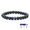 Evil Eye Bracelet with Black Obsidian for Protection, Positivity & Good Luck, Crystal Bracelet, Gift for Men & Women