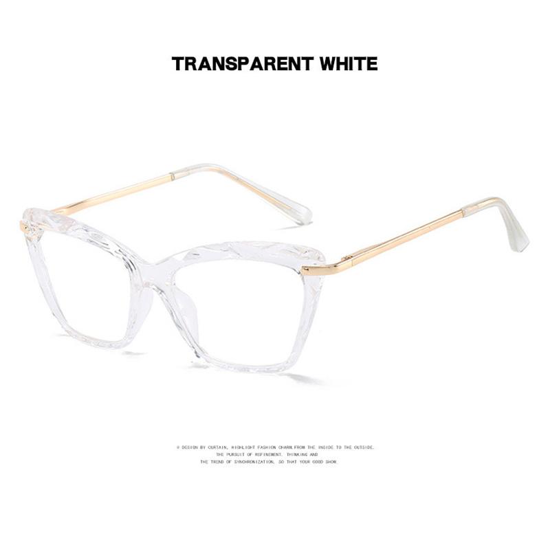 Latest Design Crystal Cat-Eye Frame Photochromism Prescription Lens Reading Glasses Women Anti Blue Light Hyperopia Eye Wear 0~+600