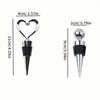 4/1PCS Wine Stopper Reusable Wine Stoppers Heart Shape Wine Beverage Bottle Wine Outlet Cap for Wine Champagne Beer Collection