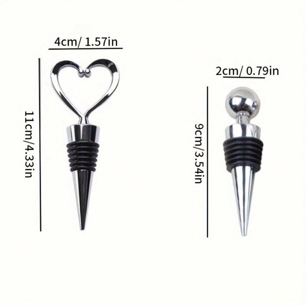 4/1PCS Wine Stopper Reusable Wine Stoppers Heart Shape Wine Beverage Bottle Wine Outlet Cap for Wine Champagne Beer Collection
