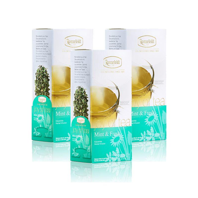 Ronnefeldt Mint & Fresh Tea 15 Tea Bags x 3 Pack