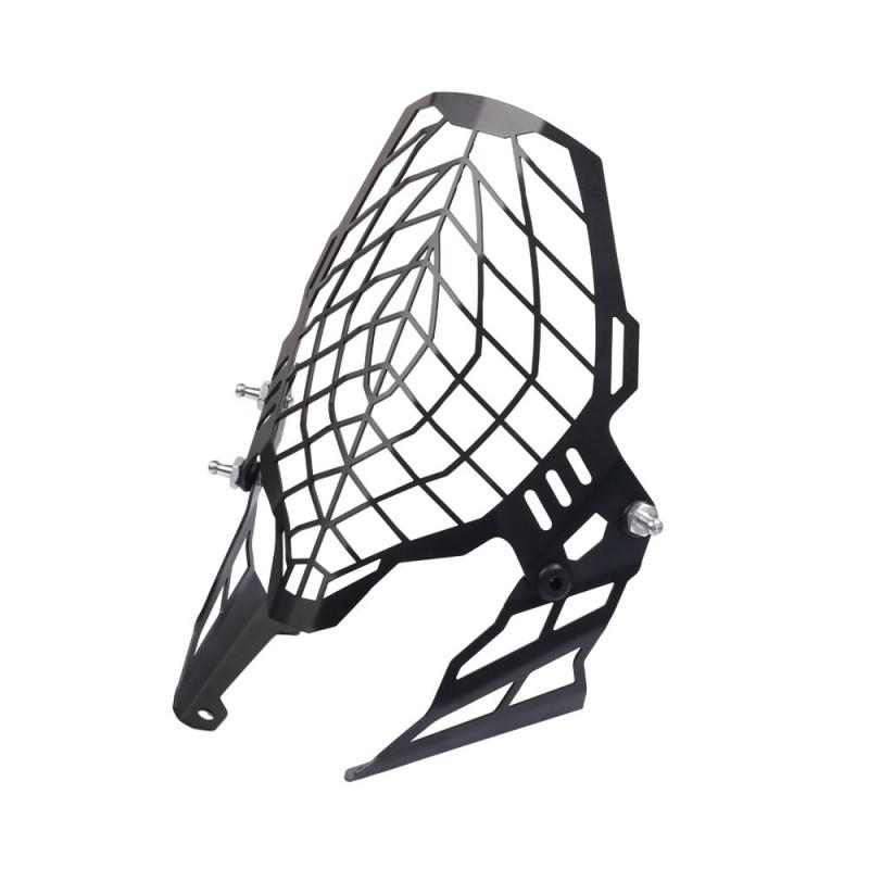 Black Headlight Guard Cover Suzuki V-Strom DL650 Motorcycle Front Lamp Protector