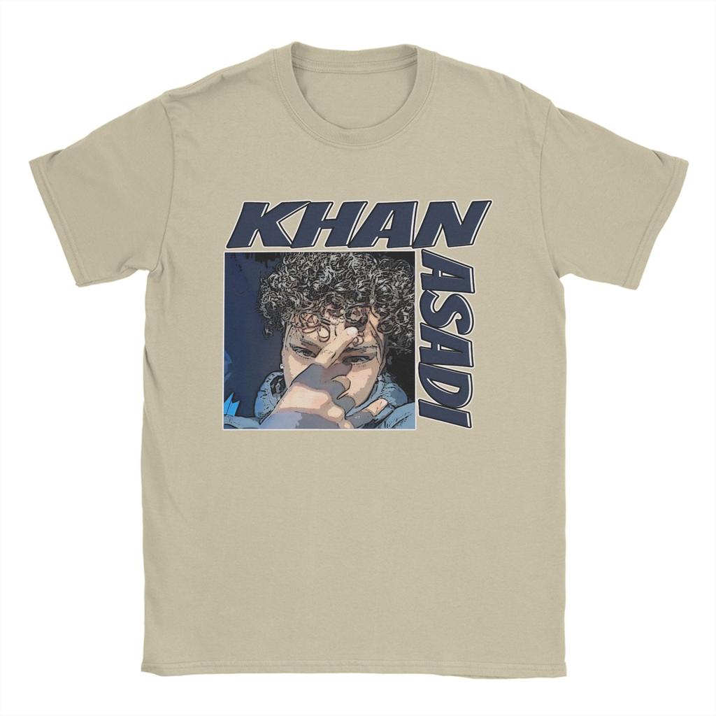 Khan Asadi TShirt Beach Leisure TShirts Unisex Cotton ONeck Plus Size 5XL Top Tees ShortSleeve Classic Tops