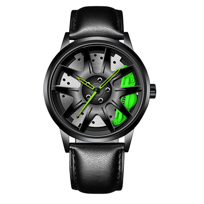 Official automatic movement watch men's vacuum plating wheel style non-mechanical watch new one