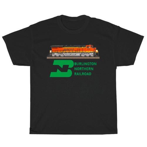 Burlington Northern Railroad Train American Men#039;s TShirt Funny Size S to 5XL Unisex T-Shirt XL