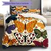 Butterfly Pattern Bedding Quilt Set Quilt Cover Pillowcase Home Decoration Birthday Gift (1 * duvet cover + 2 * pillowcase, without core)