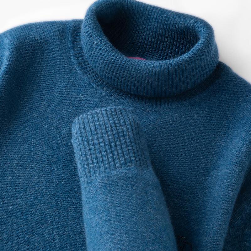 FAPAI Men's Reversible Turtleneck Cashmere Sweater