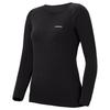 Montbell 1107170 Super Merino Wool EXP. [Heavyweight] Round Neck Shirt, Women's, Black (L)