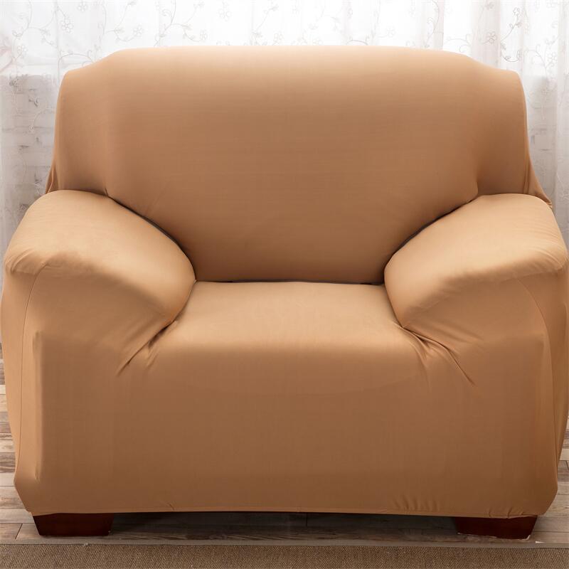 Einfarbige Sofabezüge für Wohnzimmer, Polyester, elastisch, Eckcouch-Schonbezüge, Stuhlschutz, 1/2/3/4-Sitzer