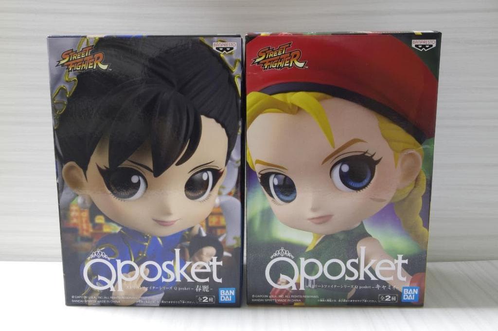 Qposket Street Fighter Chun Li Cammy Figure Set Banpresto Collectible Japan