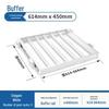 Retractable Balcony Clothes Rack with Overhead Hanging Rod and Built-in Storage