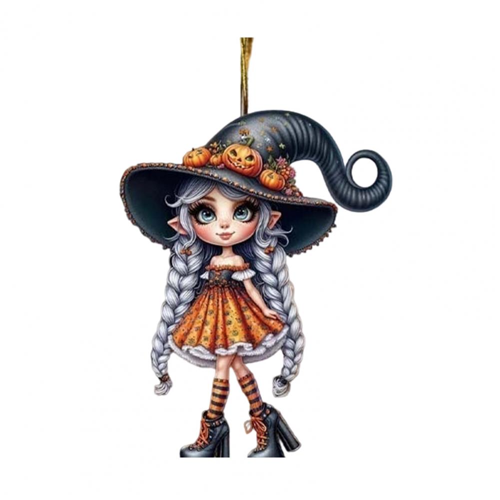 Hexenanhänger Halloween Dekoration Vielseitiger festlicher Schmuck Festlicher Halloween Hexenanhänger Autoanhänger für Gruselig für Tischplatte