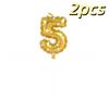 2Pcs Golden Printed Candle, Star Candle, Birthday Candle 0-9 Number Cake Topper, Baby Shower, Valentine'S Day Candles