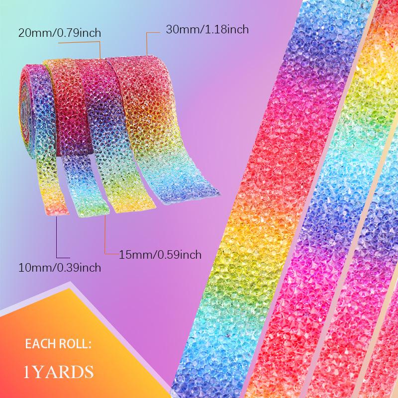 Hot Melt Drill Strip Rainbow Transparent Drill Strip Drill Belt, Accessories Accessories Diy Mobile Phone Case