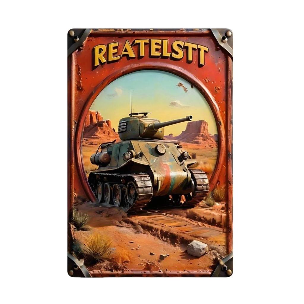 Vintage-Plakate im alten Stil mit LKW-Zug, Metallblechschilder, dekorative Teller für Club, Männerhöhle, Bar, Hotel, Café, Wanddekoration