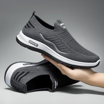 Men Casual Shoes Breathable Sneakers Mens Lightweight Walking Running Shoes Slip On Loafers for Couple Zapatillas Hombre Size 44