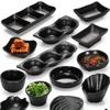 Multi-grid Melamine Sauce Dishes Japanese Style Sushi Soy Dipping Sauce Bowl  Afternoon Tea