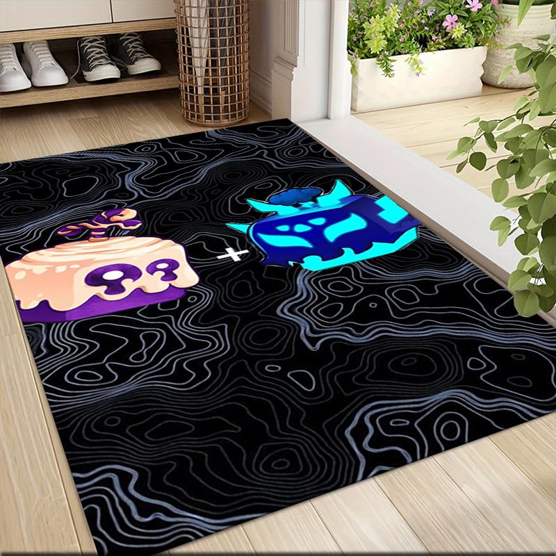 1Pc Cubes Expressions Colors Carpet Rug Customizable Soft Washable Antislip Home Living Room Sofa Mats Personalized Rug 091712