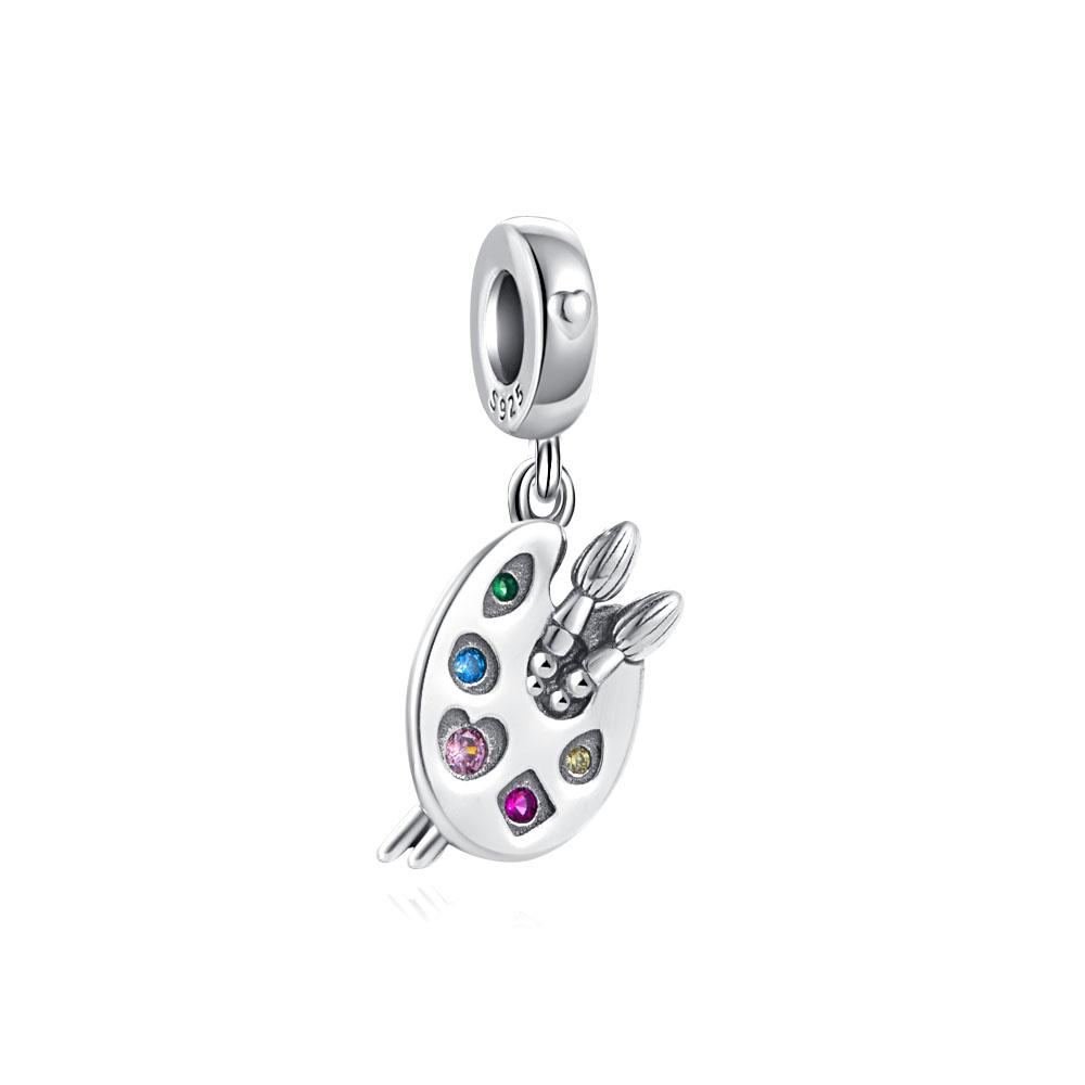 925 Silver Happy Graduation Charm Beads DIY Jewelry Fit Necklace Bracelets KeyChain For Women