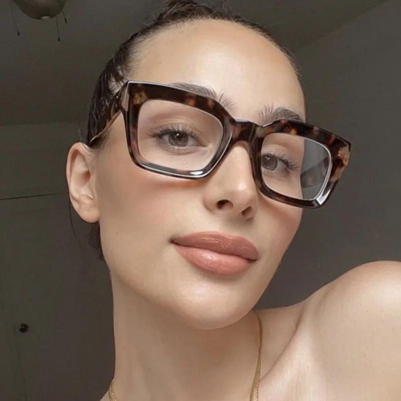 Vintage Square Reading Glasses Women For Man Myopia Customize Prescription Optical Anti Blue Light Presbyopia Eyeglasses Frame