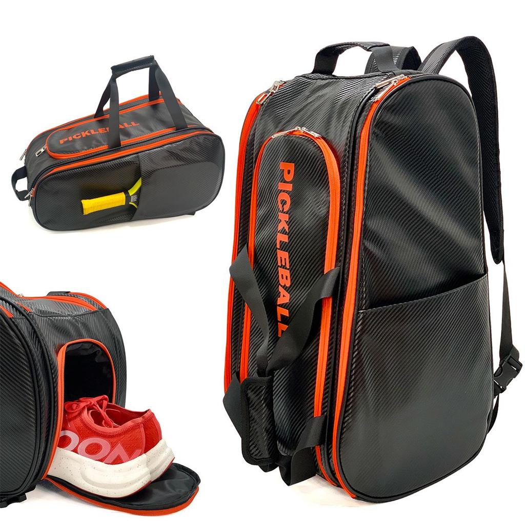 2025 Portable Sports Bag for Badminton, Tennis & Pickleball - Fits 2 Rackets, Handheld, Large-Capacity, Down Cotton