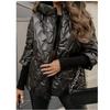 Autunno e Inverno, Nuovi Stili, Moda, Giacca con Cappuccio, Manica Lunga Larga, Patchwork, Cotone, Giacca, Capo d'Abbigliamento Esterno, Donna