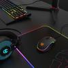 Tapis Gaming - Krom - Knout RGB - Eclairage LED - Antidérapant - USB