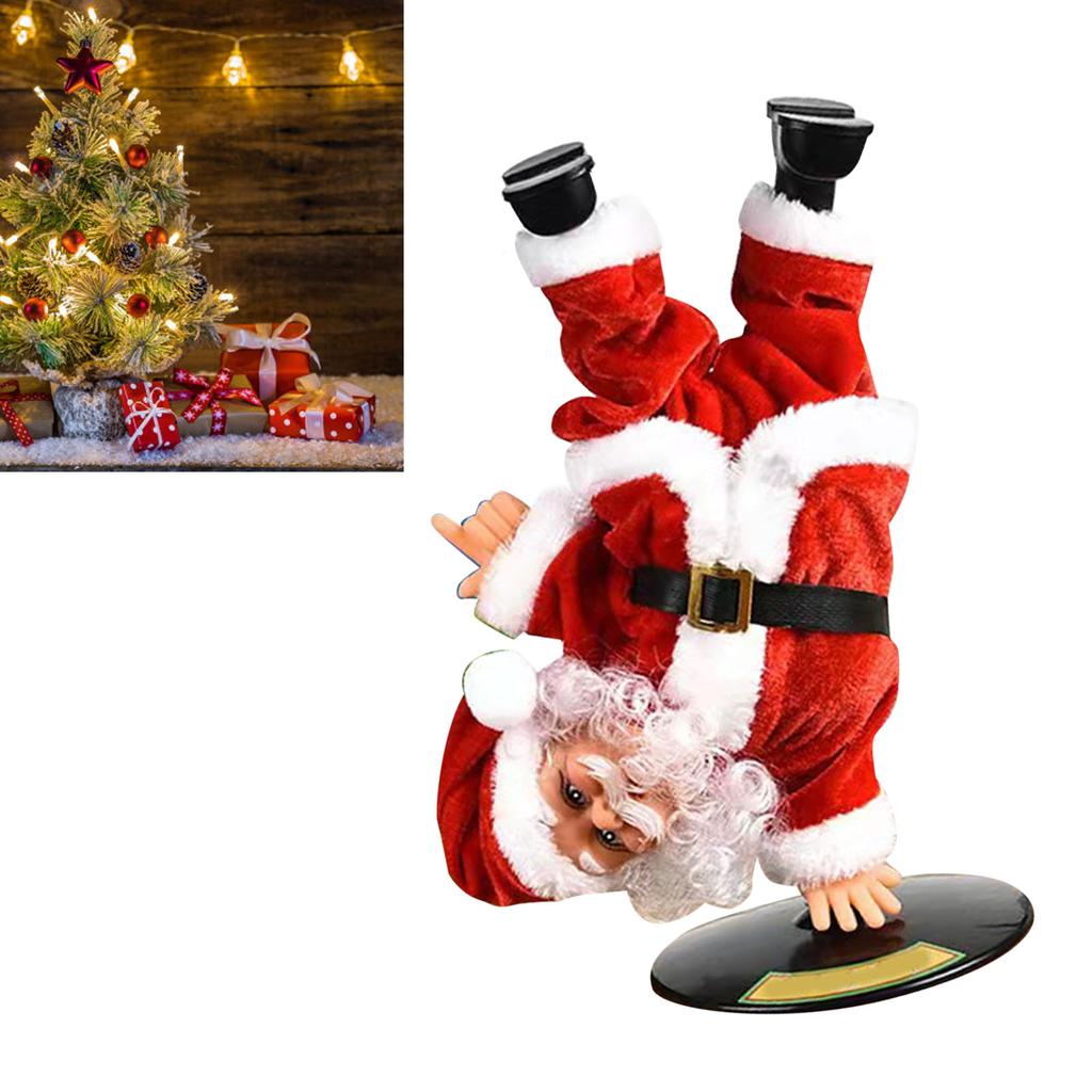 Electric Xmas Doll Toy Singing Dancing Ornaments Decorations Exquisite Musical Xmas Doll for
