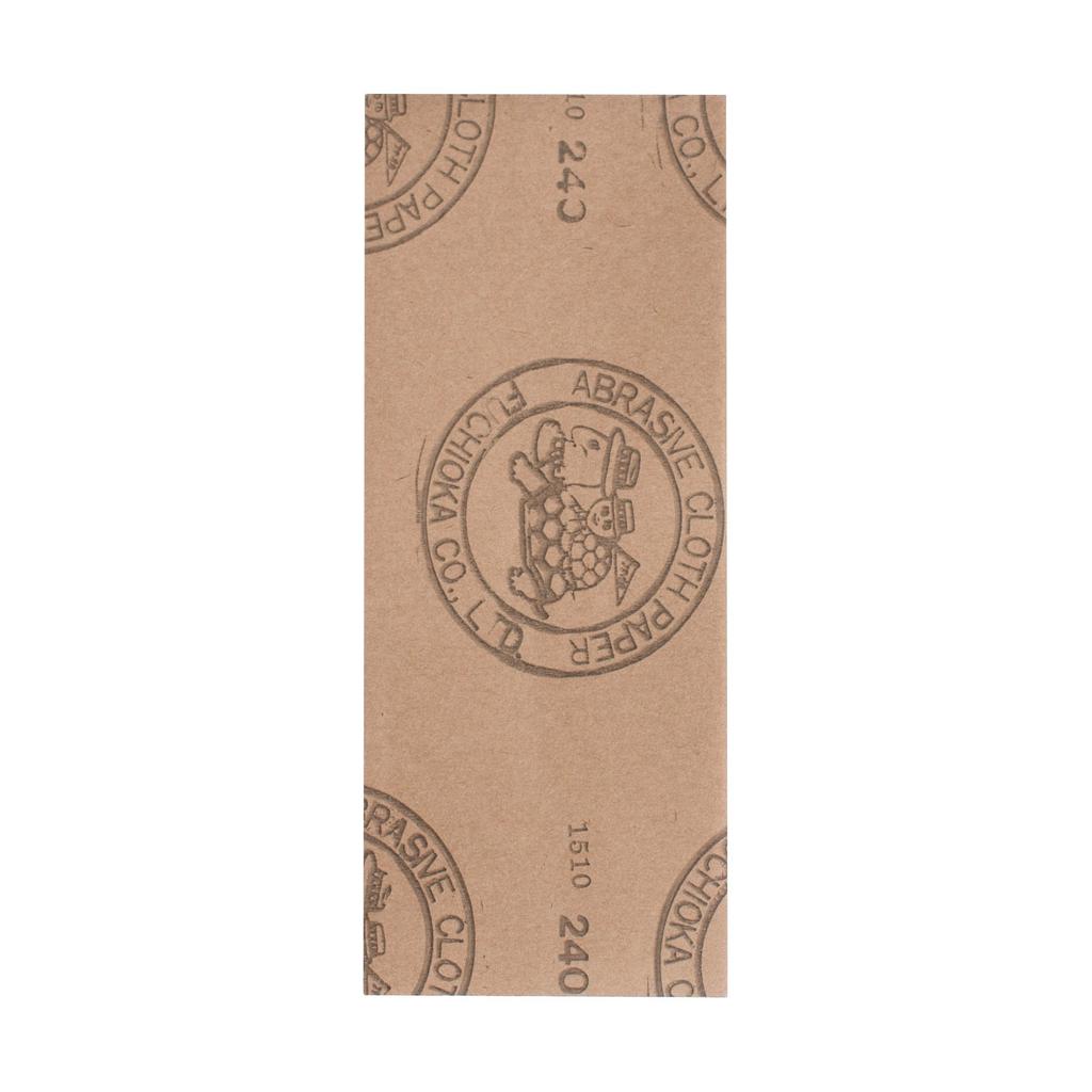 KAKURI Sandpaper 12 sheets for dirt rough base coat and finish Set, (#240), 93x230mm, wood, metal, paint, rust, deburring, removal, sanding,
