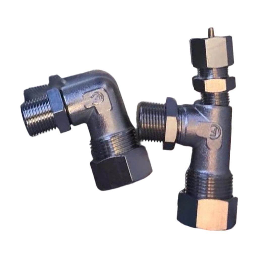 Boiler Water Level Gauge Glass Tube Assembly Boiler Gauge Glass Adapter Copper 3/8inch Water Gauge Fitting Enduring