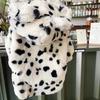 Winter New Pet Clothing White Leopard Dog Coat Warm Long Velvet Cap with Small Spots Small Dog and Cat Same Pet Fur Coat