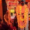 Festive Porch Tree Ornament Halloween Chain Lights, Waterproof Bright Orange/Purple LED Lighting, Plastic Unique Holiday Decoration Link Lights