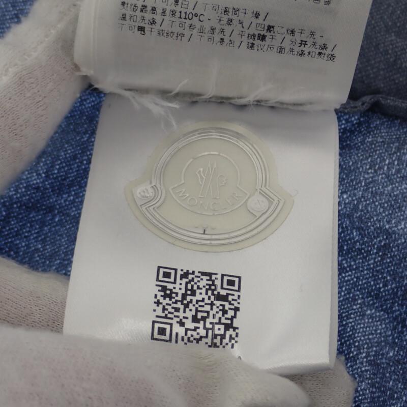 MONCLER  B1091410674553774 4 Nylon jacket Indigo Nylon mens