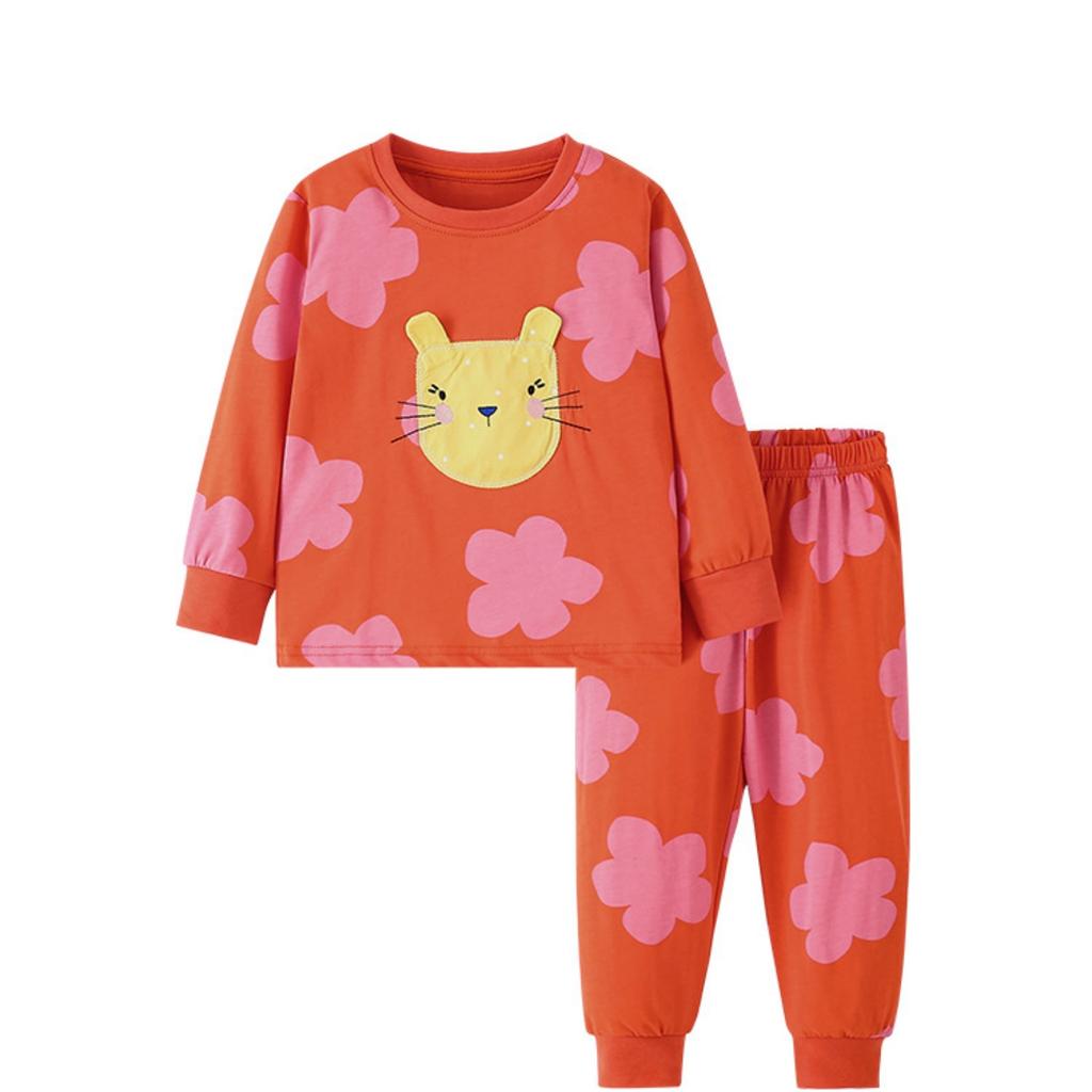Kids' Cute Print Loose Fit Two-Piece Outfit Set for Boys and Girls Casual Daily Wear