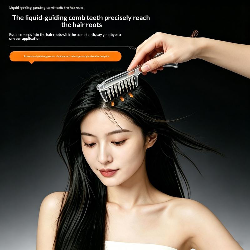 1 Set Anti-Frizz Scalp Nourish Hair Firming Applicator Multi-Function Mini Portable Head Applicator Hair Care Anti-Static