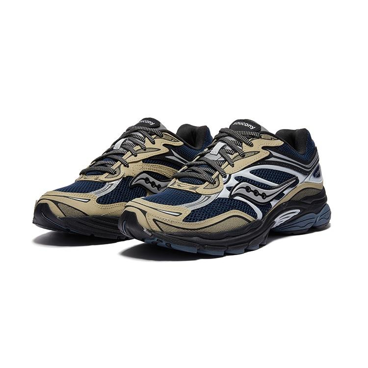 Saucony Pro Grid Omni 9 Low top Running Shoes Unisex Dark Blue Beige S70837-2