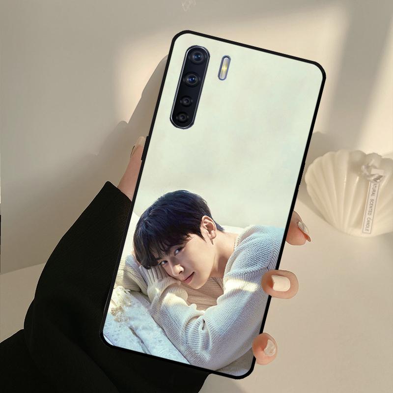 Cha Eun Woo Korean Actor Singer Case For OPPO A17 A57 A77 A16 A76 A96 A52 A72 A15 A5 A9 A31 A53 S A54 A74 A94 A93 A78 Cover