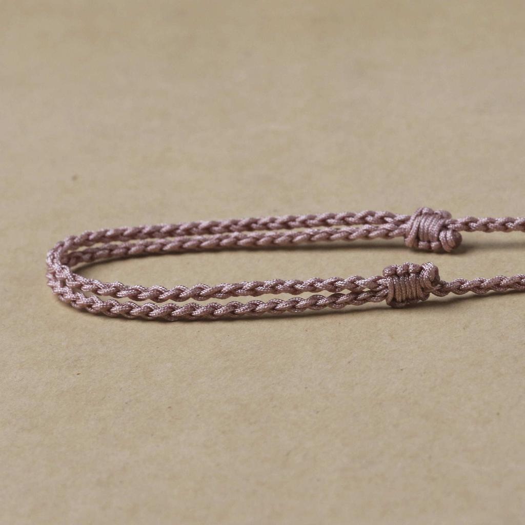 Handmade Woven Hetian Jade Adjustable Necklace Pendant