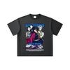 260 GSM Double Yarn 32 Count 100% Cotton Demon Slayer V20 Tomioka Print Unisex Heavy Cotton T Shirt