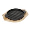 Iron burning plate Home fried steak plate Commercial barbecue pot Induction cooker gas iron pan frying pan Steak plate