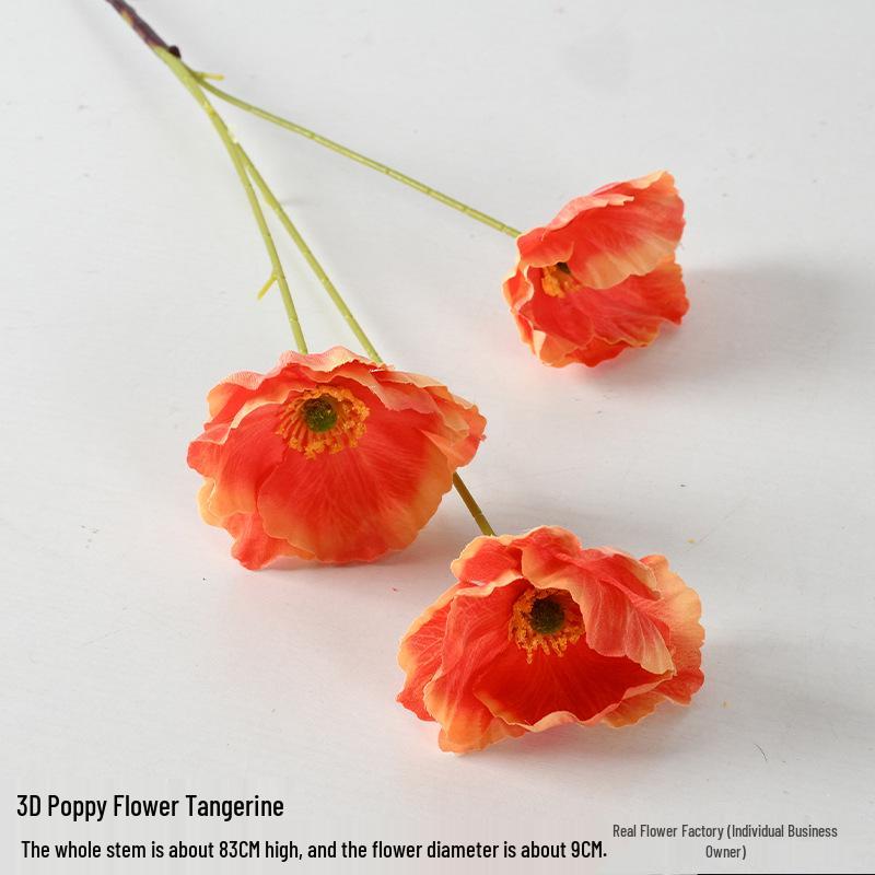 Orange-Themed Wedding Aisle Simulation Flower Arrangement - Artificial Home Decor Row Flowers