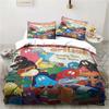 Cute Cartoon Les Barbapapa Bedding Set Soft Duvet Cover for Adult Kids Single Double King Size Bed